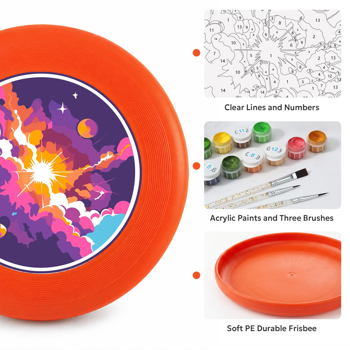 Cosmic Nebula (Paint by Numbers Flying Disc)