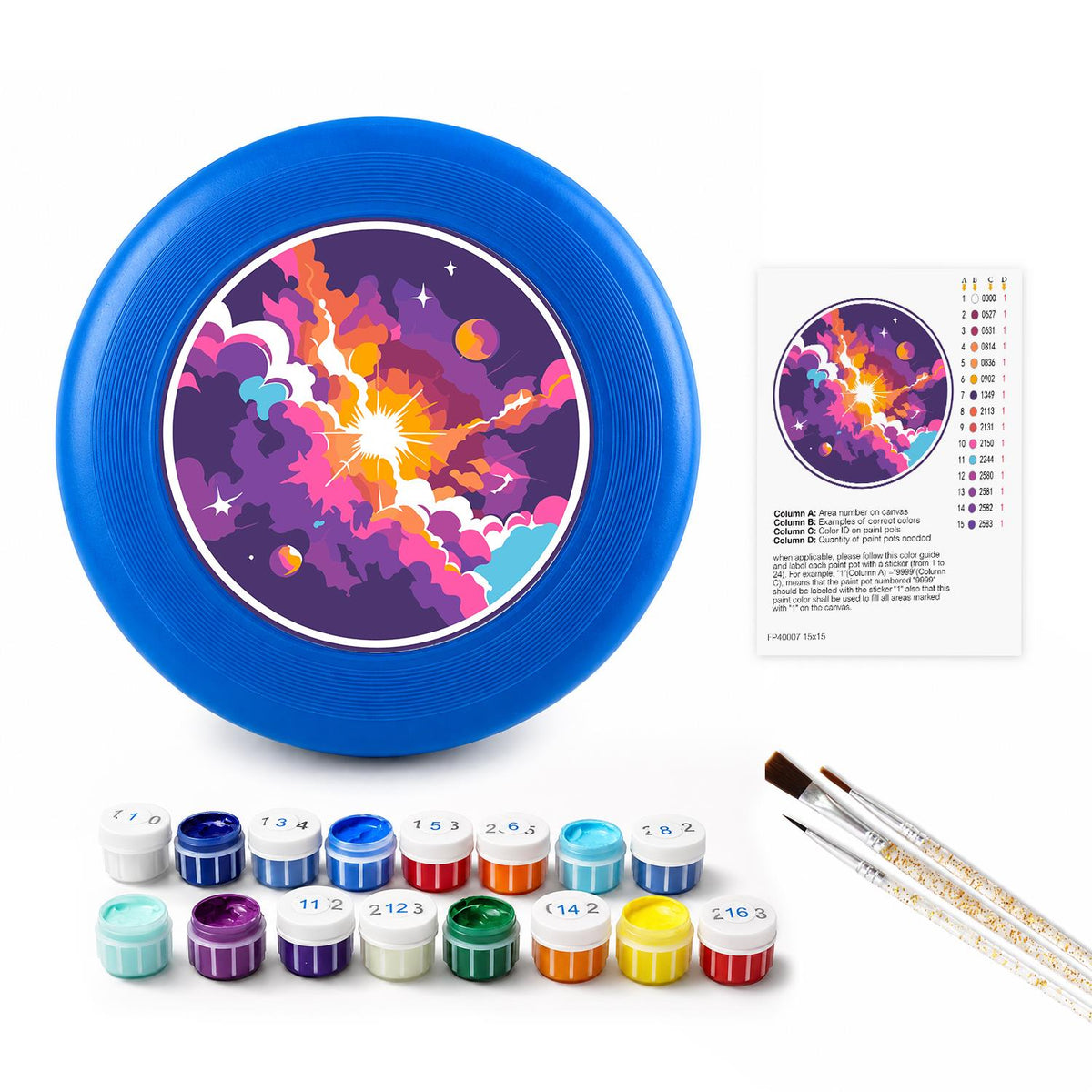 Cosmic Nebula (Paint by Numbers Flying Disc)