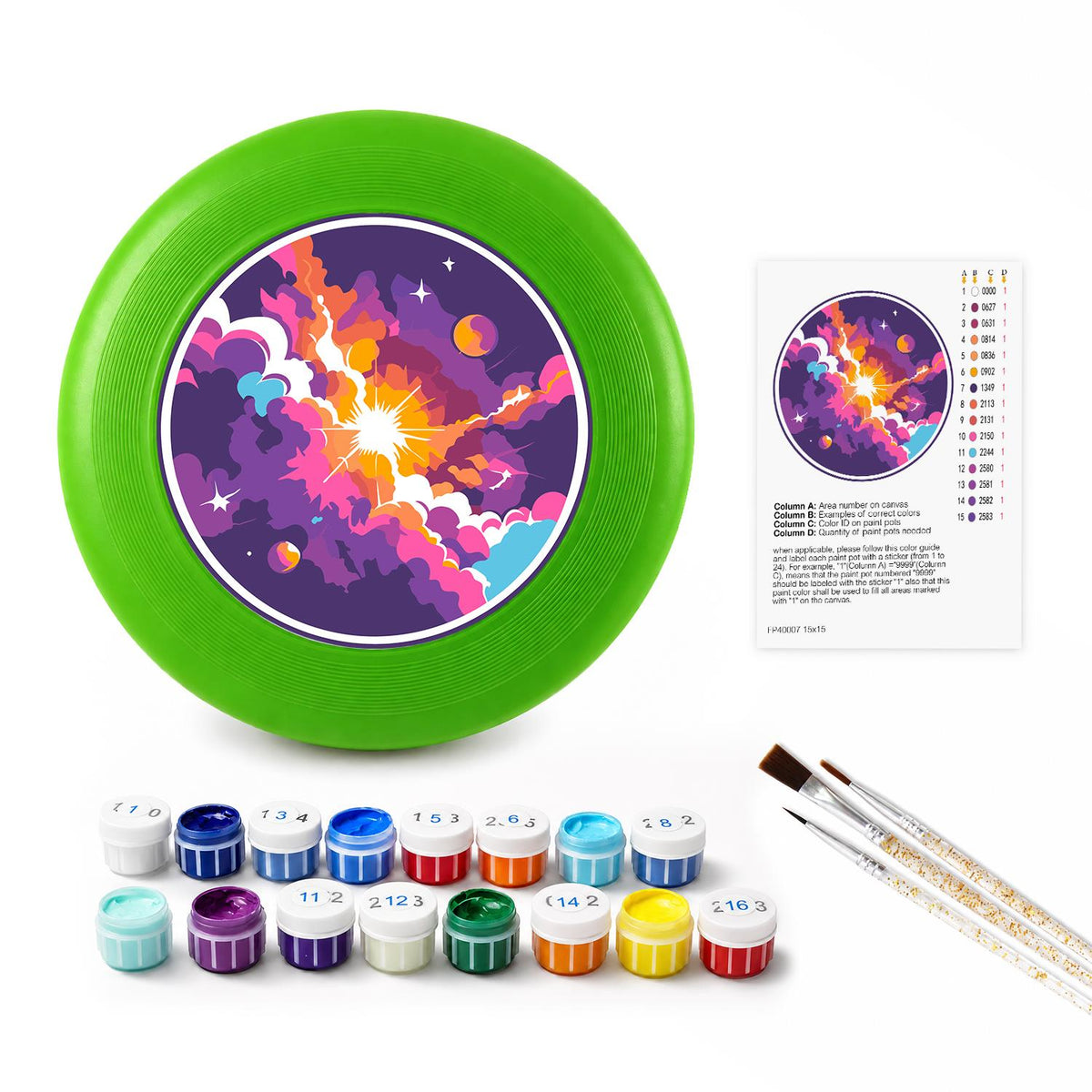 Cosmic Nebula (Paint by Numbers Flying Disc)