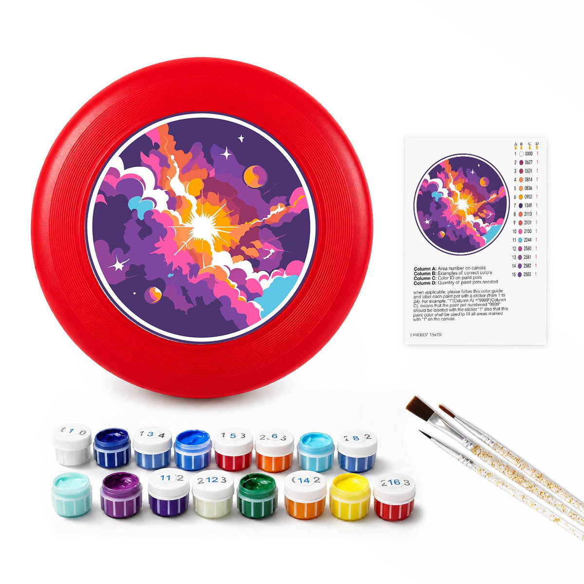 Cosmic Nebula (Paint by Numbers Flying Disc)
