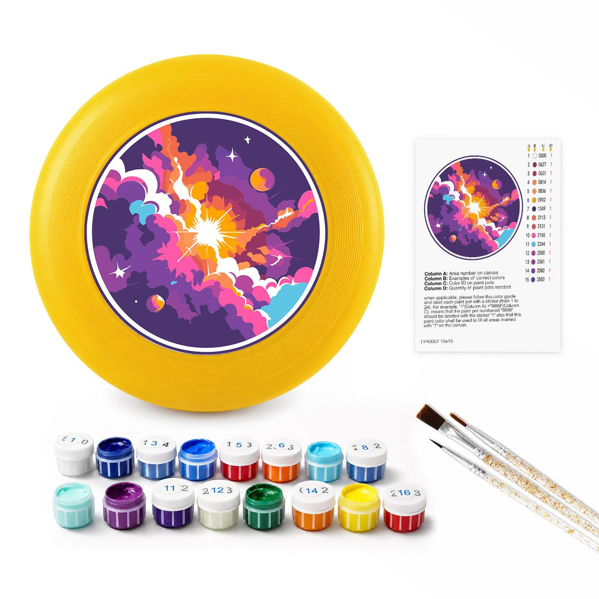 Cosmic Nebula (Paint by Numbers Flying Disc)