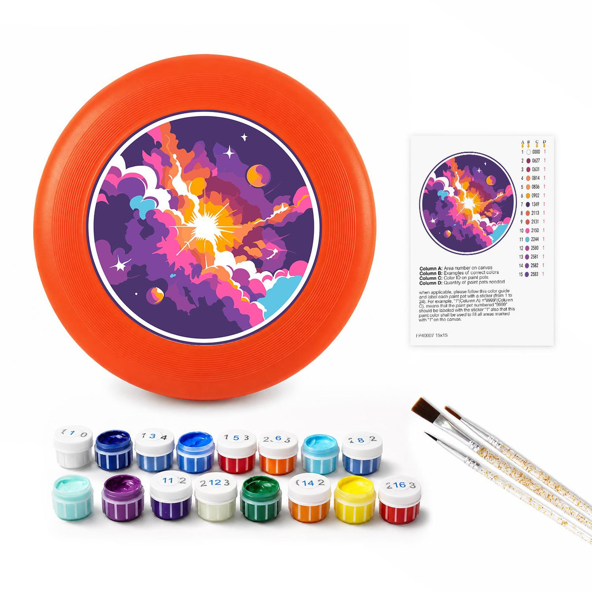 Cosmic Nebula (Paint by Numbers Flying Disc)