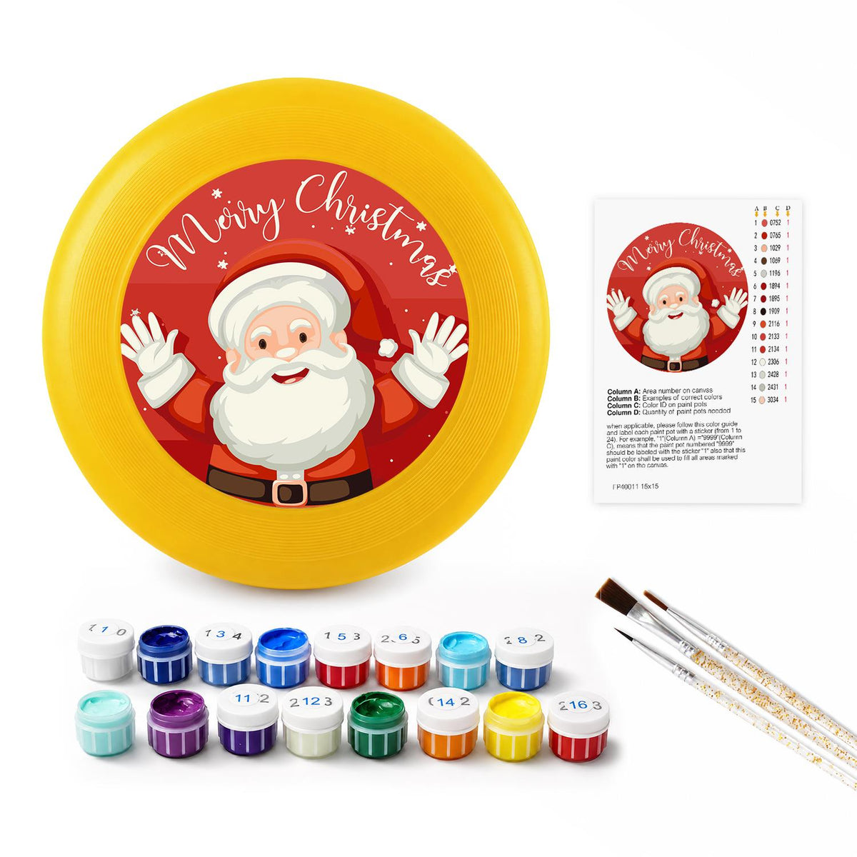 Santa Says Merry Christmas (Paint by Numbers Flying Disc)