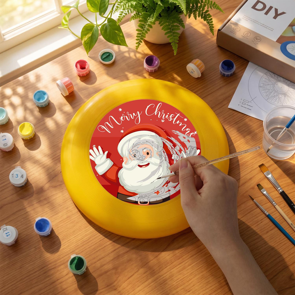 Santa Says Merry Christmas (Paint by Numbers Flying Disc)