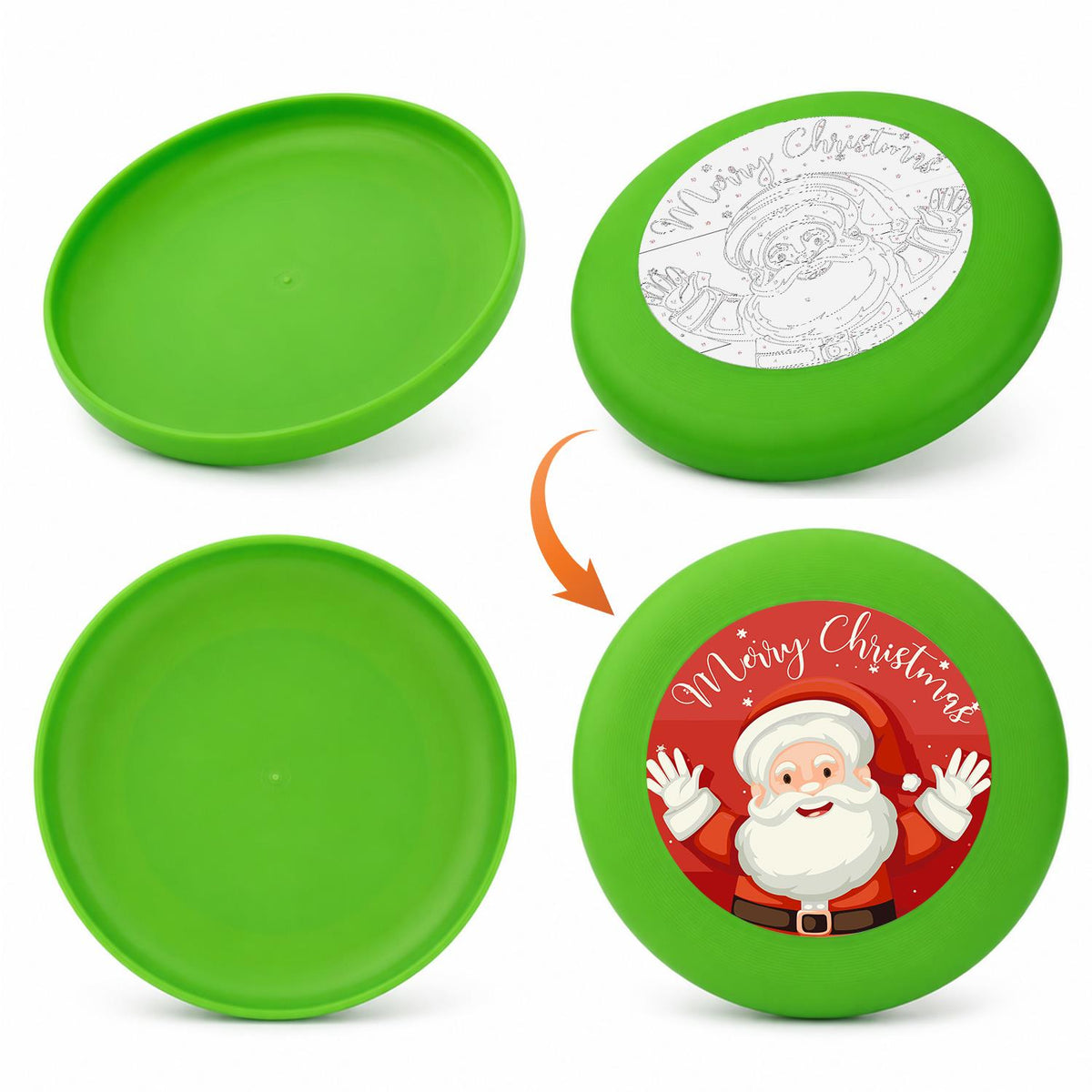 Santa Says Merry Christmas (Paint by Numbers Flying Disc)