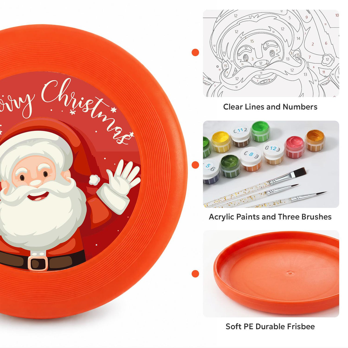 Santa Says Merry Christmas (Paint by Numbers Flying Disc)