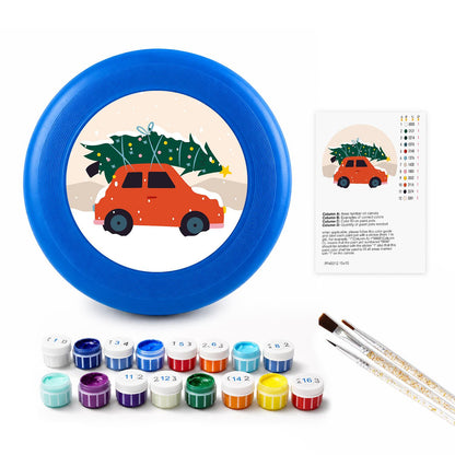 Christmas Tree Road Trip (Paint by Numbers Flying Disc)