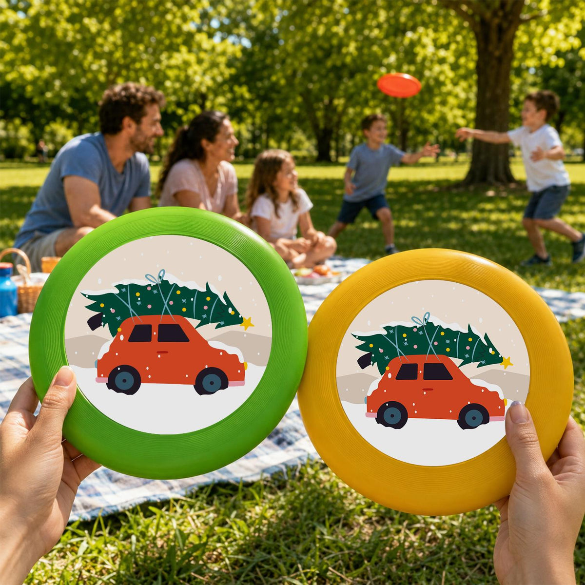 Christmas Tree Road Trip (Paint by Numbers Flying Disc)