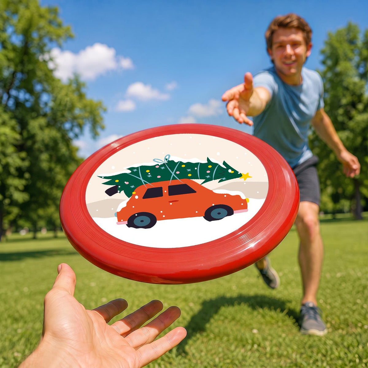 Christmas Tree Road Trip (Paint by Numbers Flying Disc)