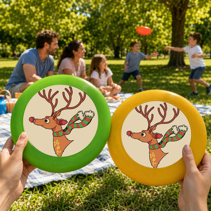 Reindeer with Ornaments (Paint by Numbers Flying Disc)