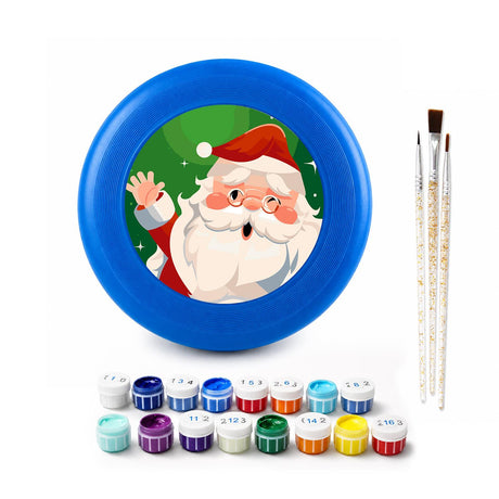 Santa with Holly (Paint by Numbers Flying Disc)