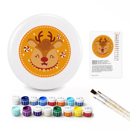 Little Reindeer Smile (Paint by Numbers Flying Disc)