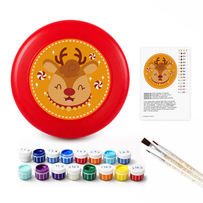 Little Reindeer Smile (Paint by Numbers Flying Disc)
