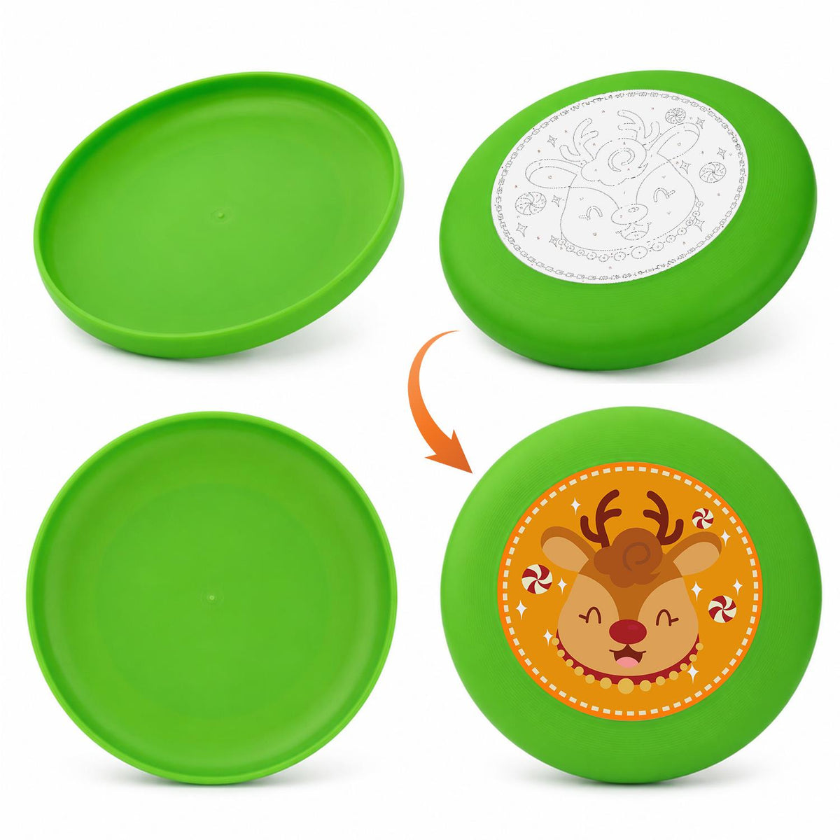 Little Reindeer Smile (Paint by Numbers Flying Disc)