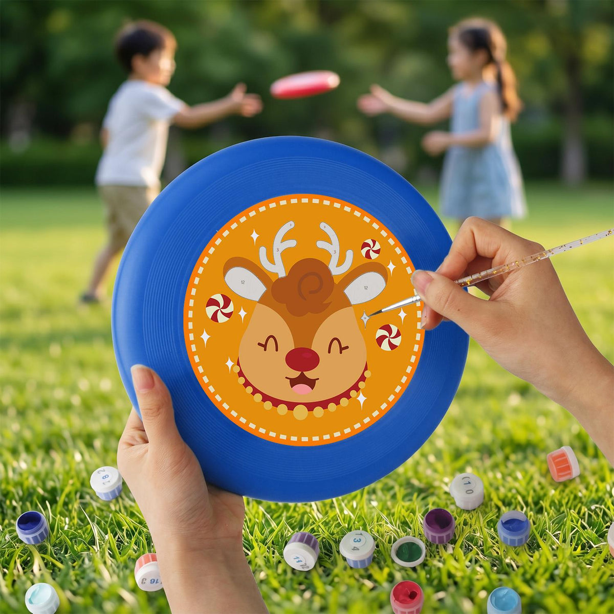 Little Reindeer Smile (Paint by Numbers Flying Disc)