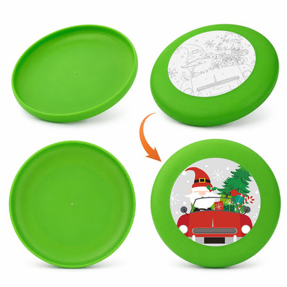 Santa in a Red Truck (Paint by Numbers Flying Disc)