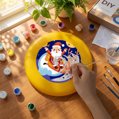 Santa Sleigh Adventure (Paint by Numbers Flying Disc)