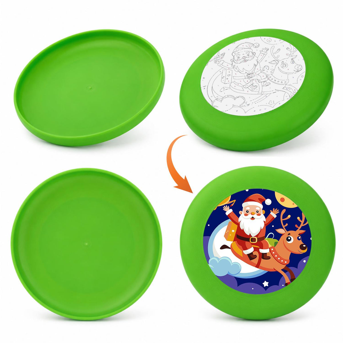 Santa Sleigh Adventure (Paint by Numbers Flying Disc)