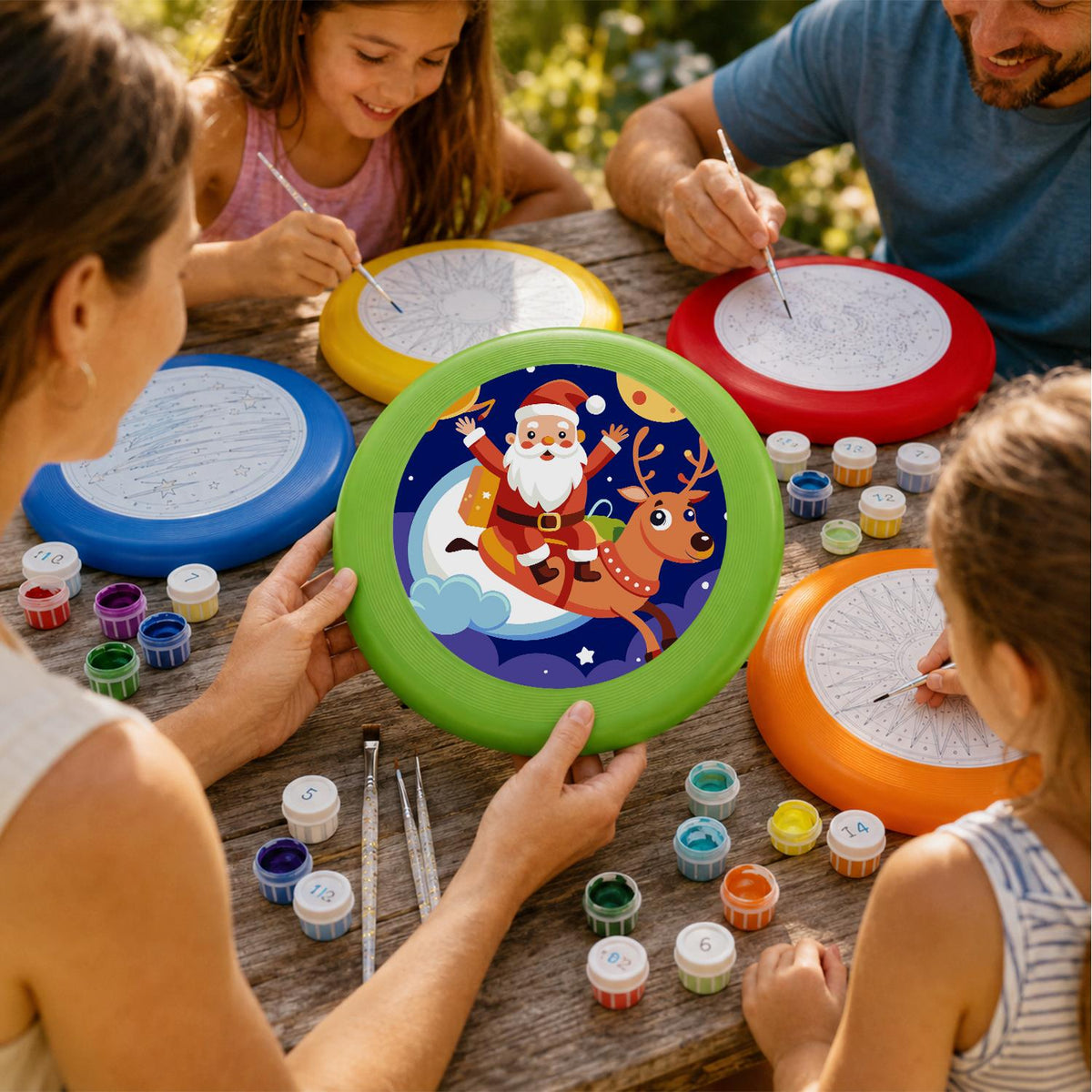 Santa Sleigh Adventure (Paint by Numbers Flying Disc)
