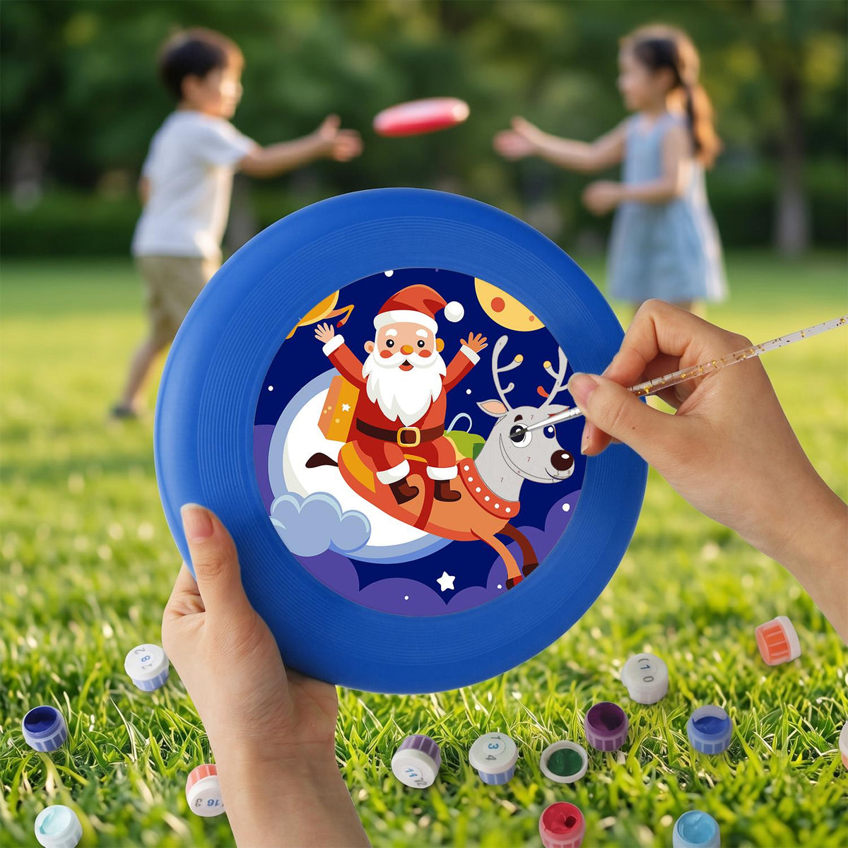 Santa Sleigh Adventure (Paint by Numbers Flying Disc)