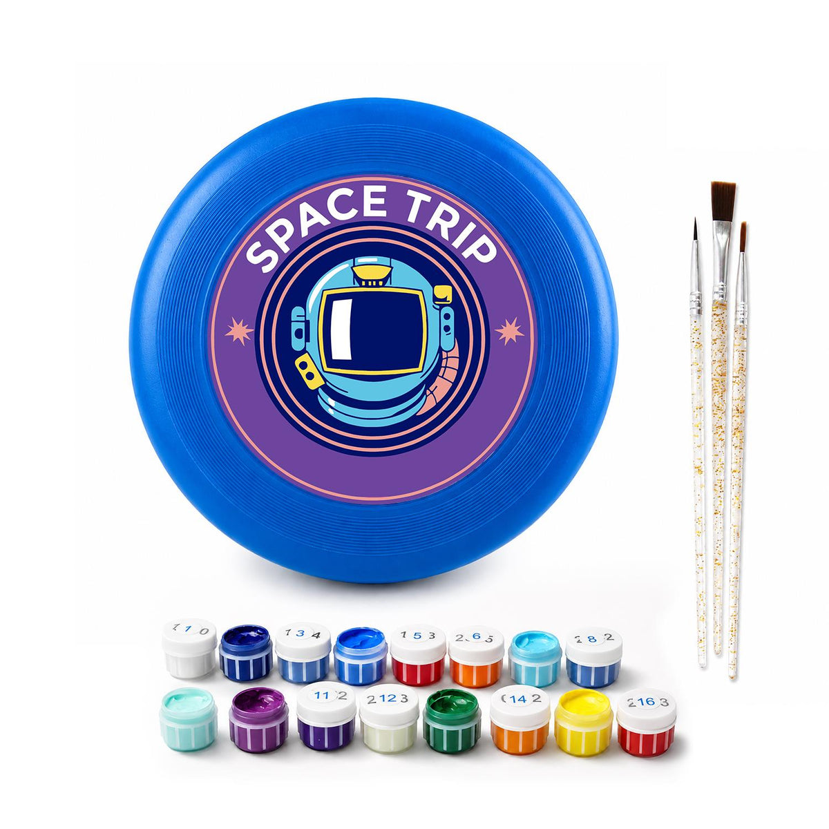 Astronaut Space Trip (Paint by Numbers Flying Disc)