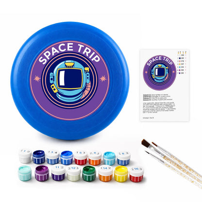 Astronaut Space Trip (Paint by Numbers Flying Disc)