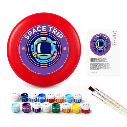 Astronaut Space Trip (Paint by Numbers Flying Disc)