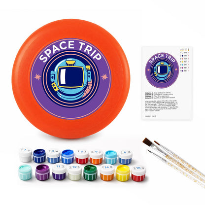 Astronaut Space Trip (Paint by Numbers Flying Disc)