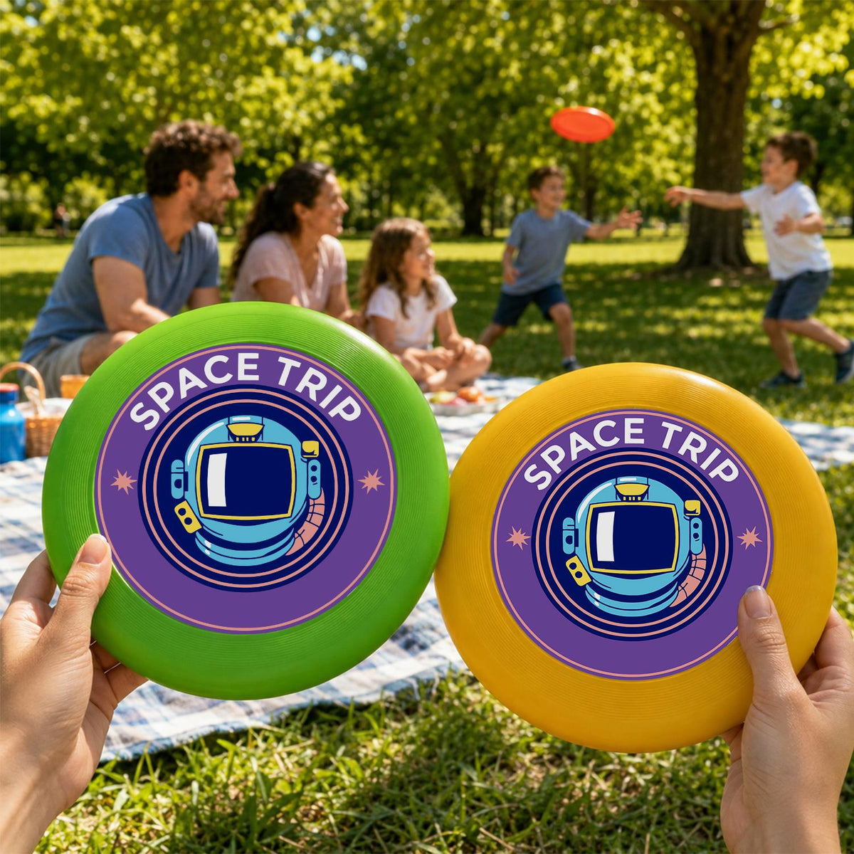 Astronaut Space Trip (Paint by Numbers Flying Disc)