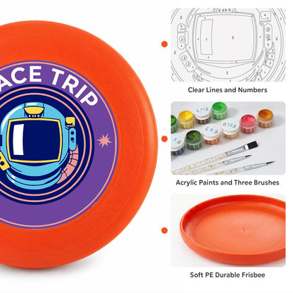Astronaut Space Trip (Paint by Numbers Flying Disc)