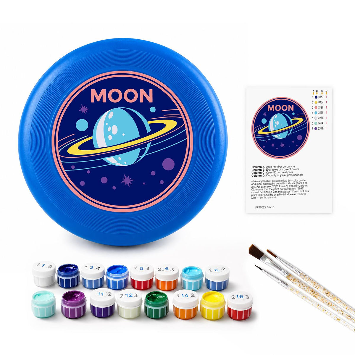 Moon Explorer (Paint by Numbers Flying Disc)