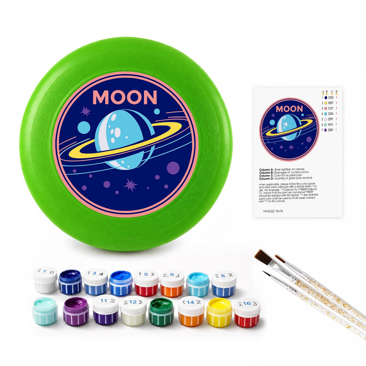 Moon Explorer (Paint by Numbers Flying Disc)