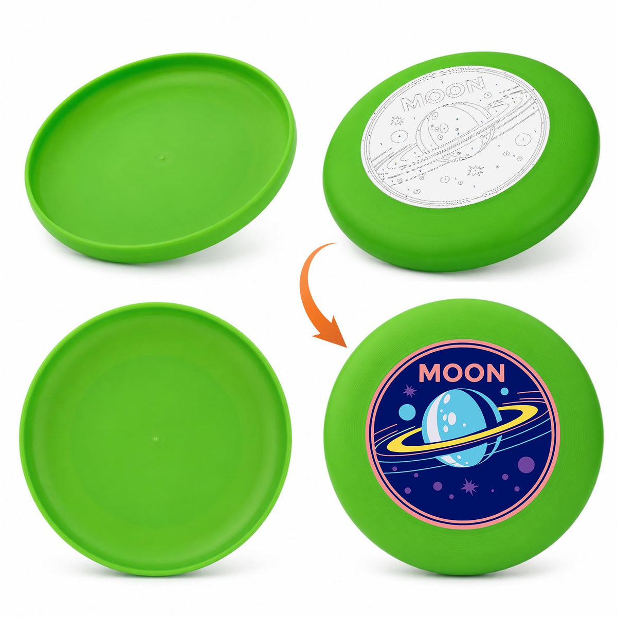 Moon Explorer (Paint by Numbers Flying Disc)