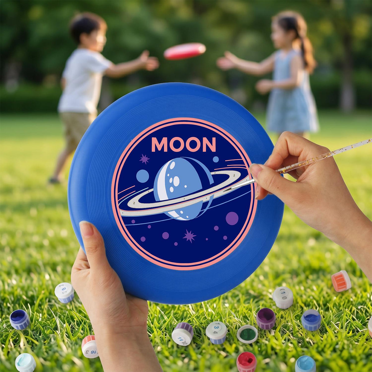 Moon Explorer (Paint by Numbers Flying Disc)