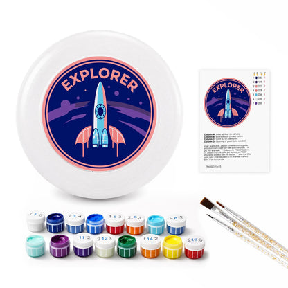 Rocket Explorer (Paint by Numbers Flying Disc)