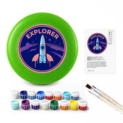 Rocket Explorer (Paint by Numbers Flying Disc)