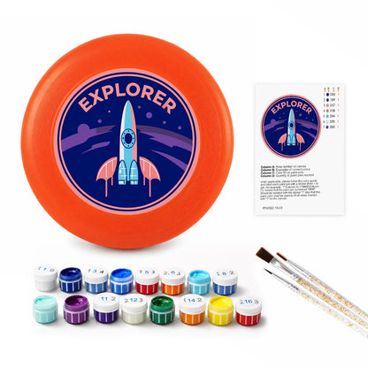 Rocket Explorer (Paint by Numbers Flying Disc)