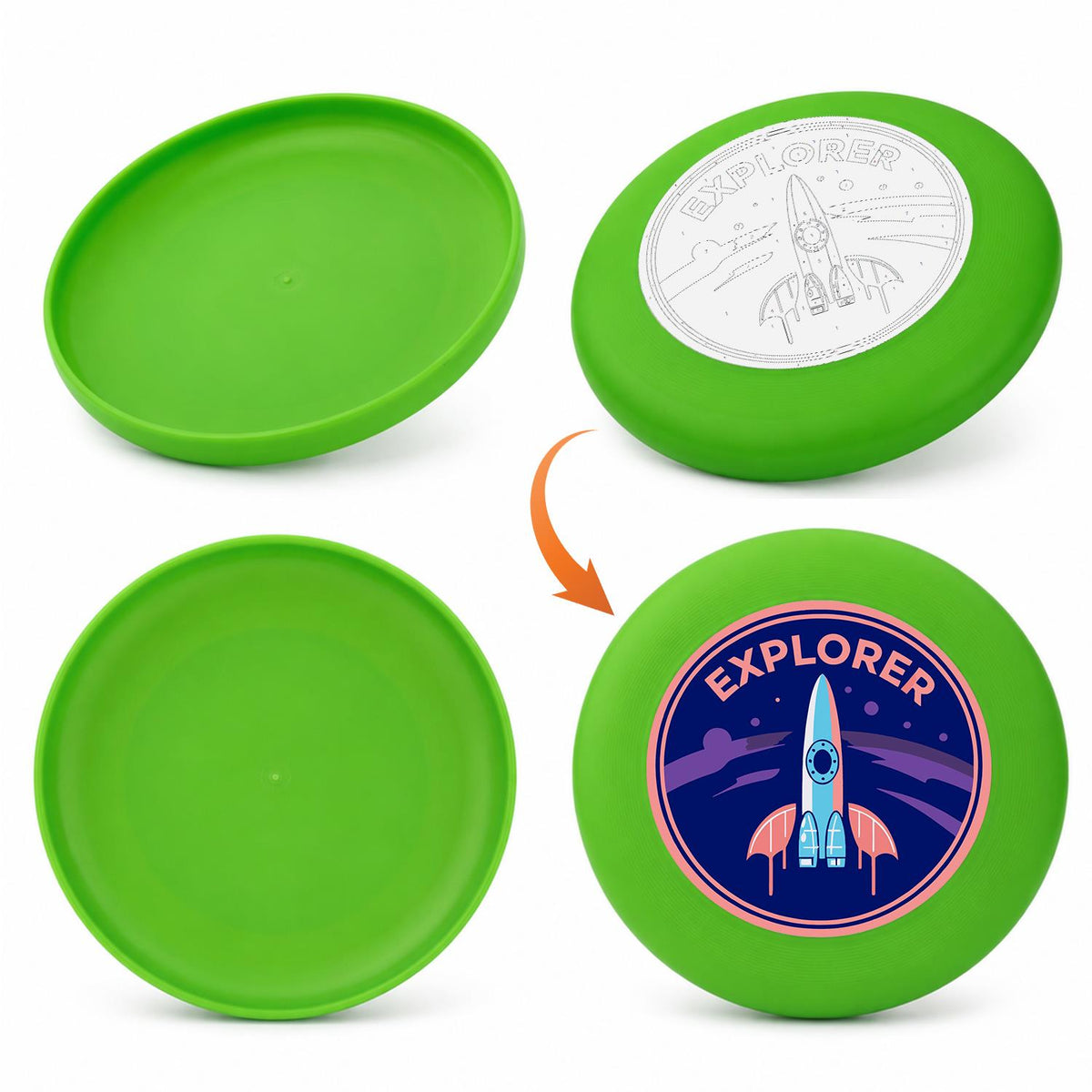 Rocket Explorer (Paint by Numbers Flying Disc)