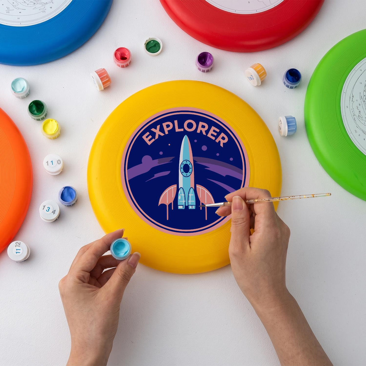 Rocket Explorer (Paint by Numbers Flying Disc)