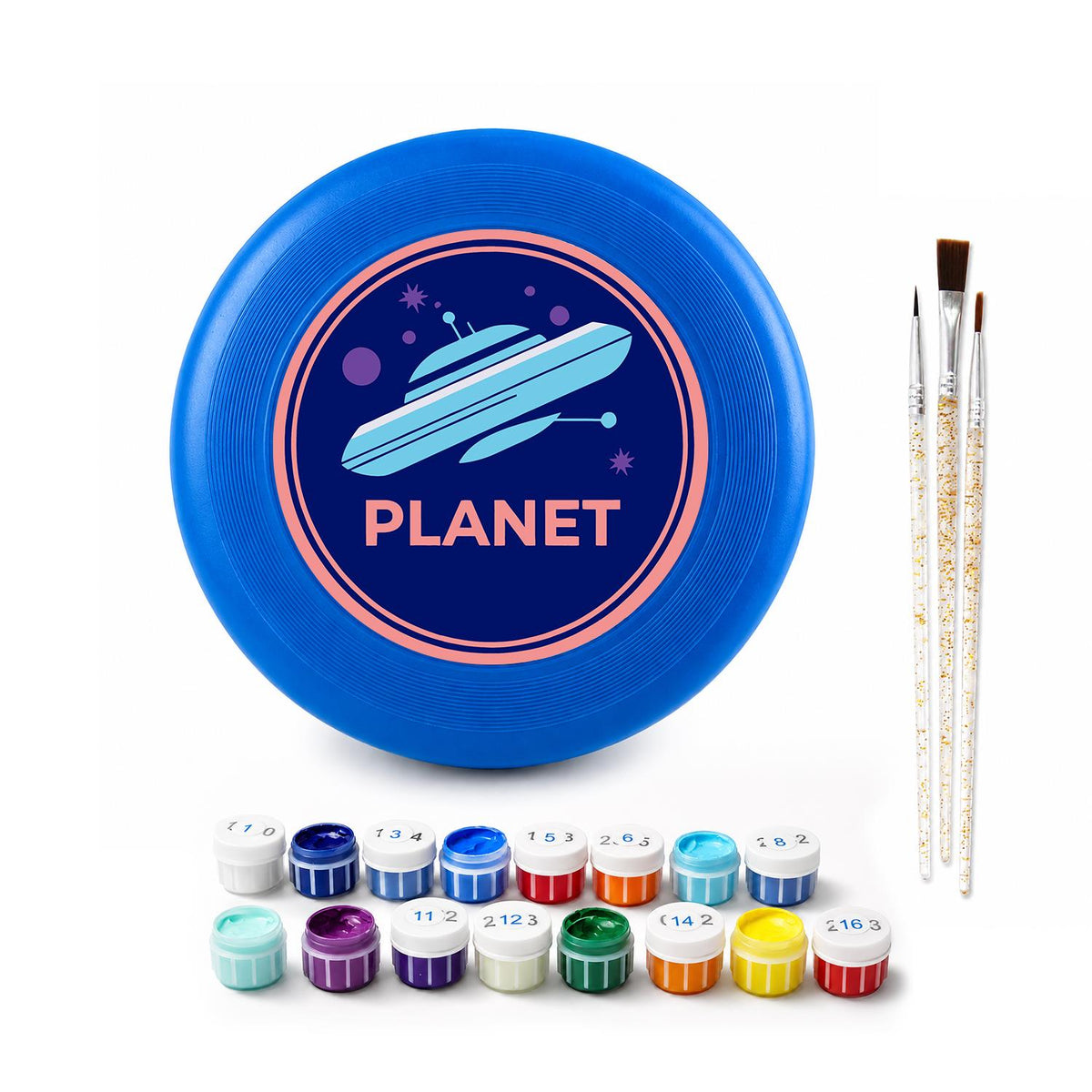 Ringed Planet (Paint by Numbers Flying Disc)