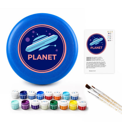 Ringed Planet (Paint by Numbers Flying Disc)