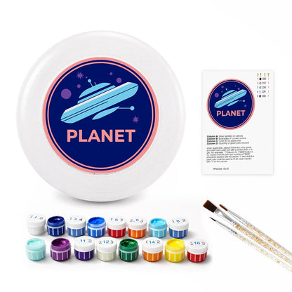 Ringed Planet (Paint by Numbers Flying Disc)