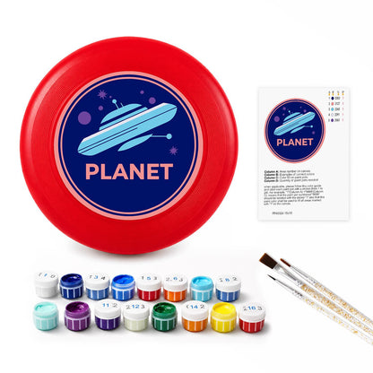 Ringed Planet (Paint by Numbers Flying Disc)