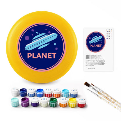 Ringed Planet (Paint by Numbers Flying Disc)