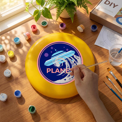 Ringed Planet (Paint by Numbers Flying Disc)