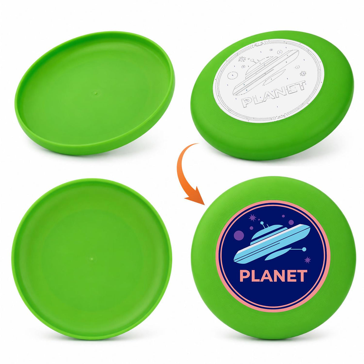 Ringed Planet (Paint by Numbers Flying Disc)