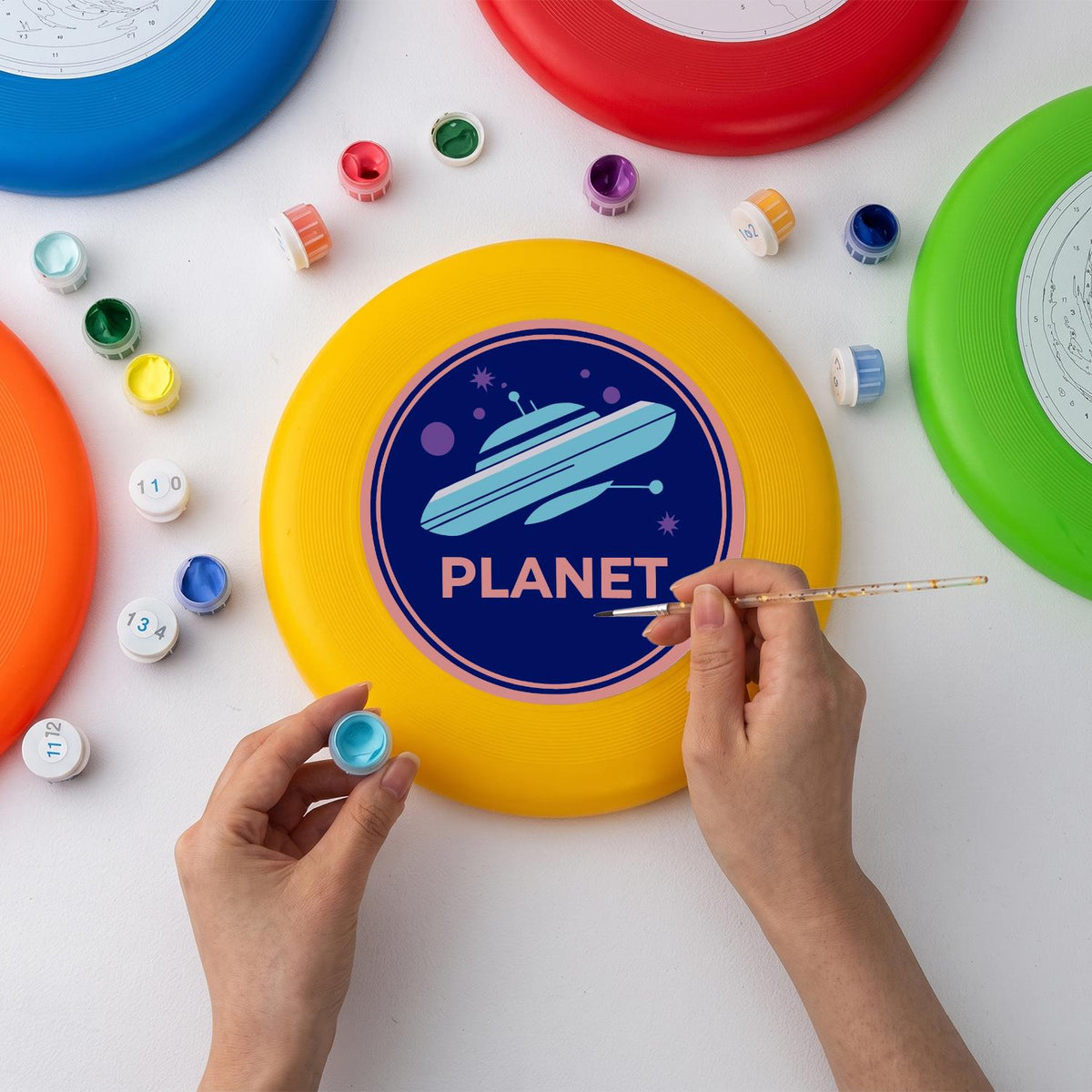 Ringed Planet (Paint by Numbers Flying Disc)