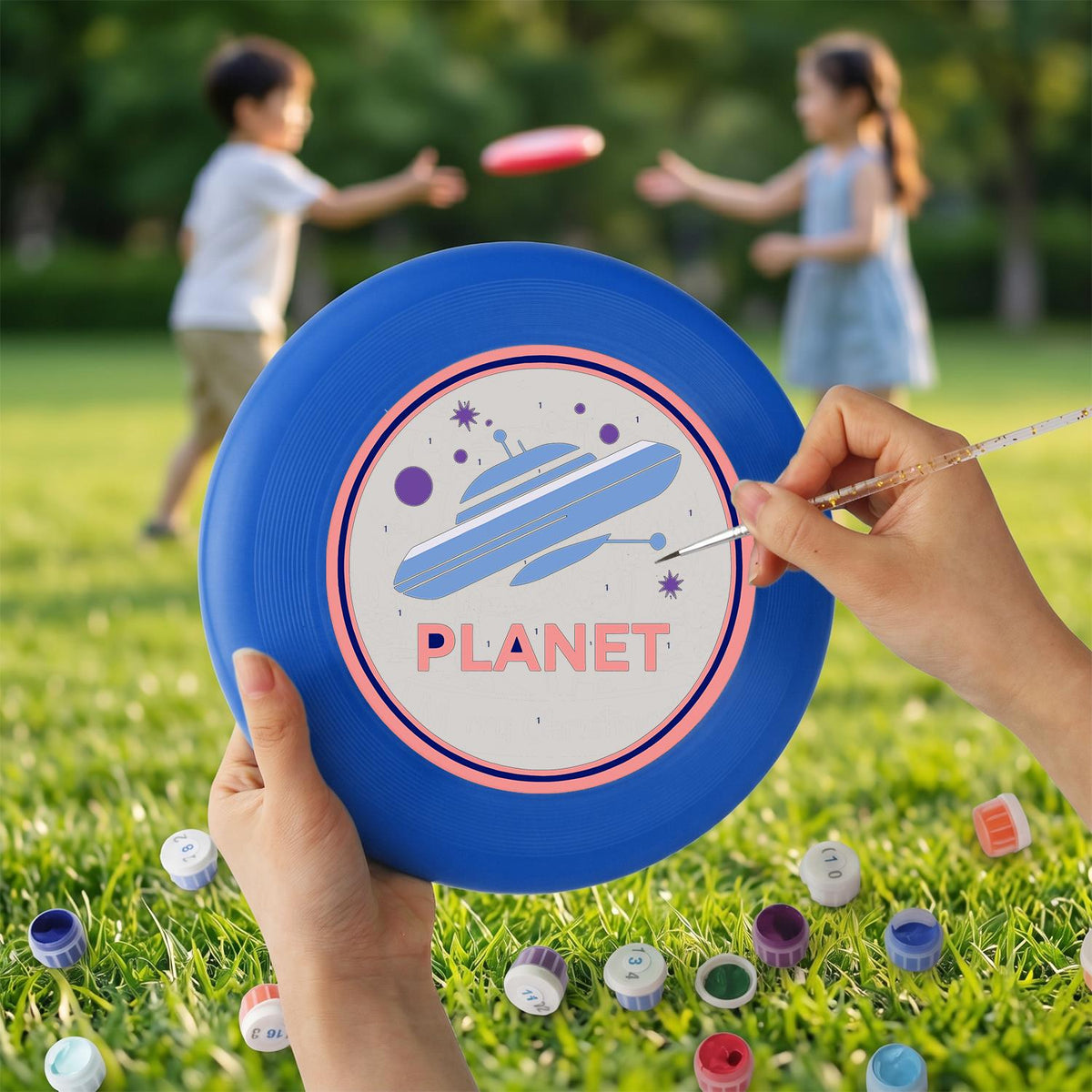 Ringed Planet (Paint by Numbers Flying Disc)