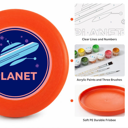 Ringed Planet (Paint by Numbers Flying Disc)