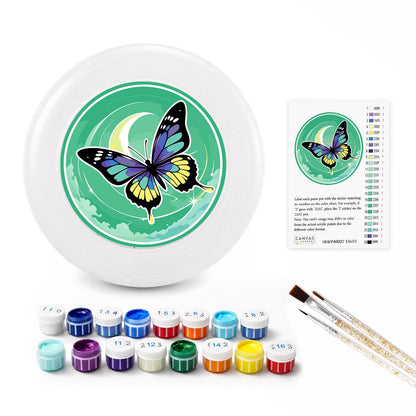 Moonlit Blue Butterfly (Paint by Numbers Flying Disc)